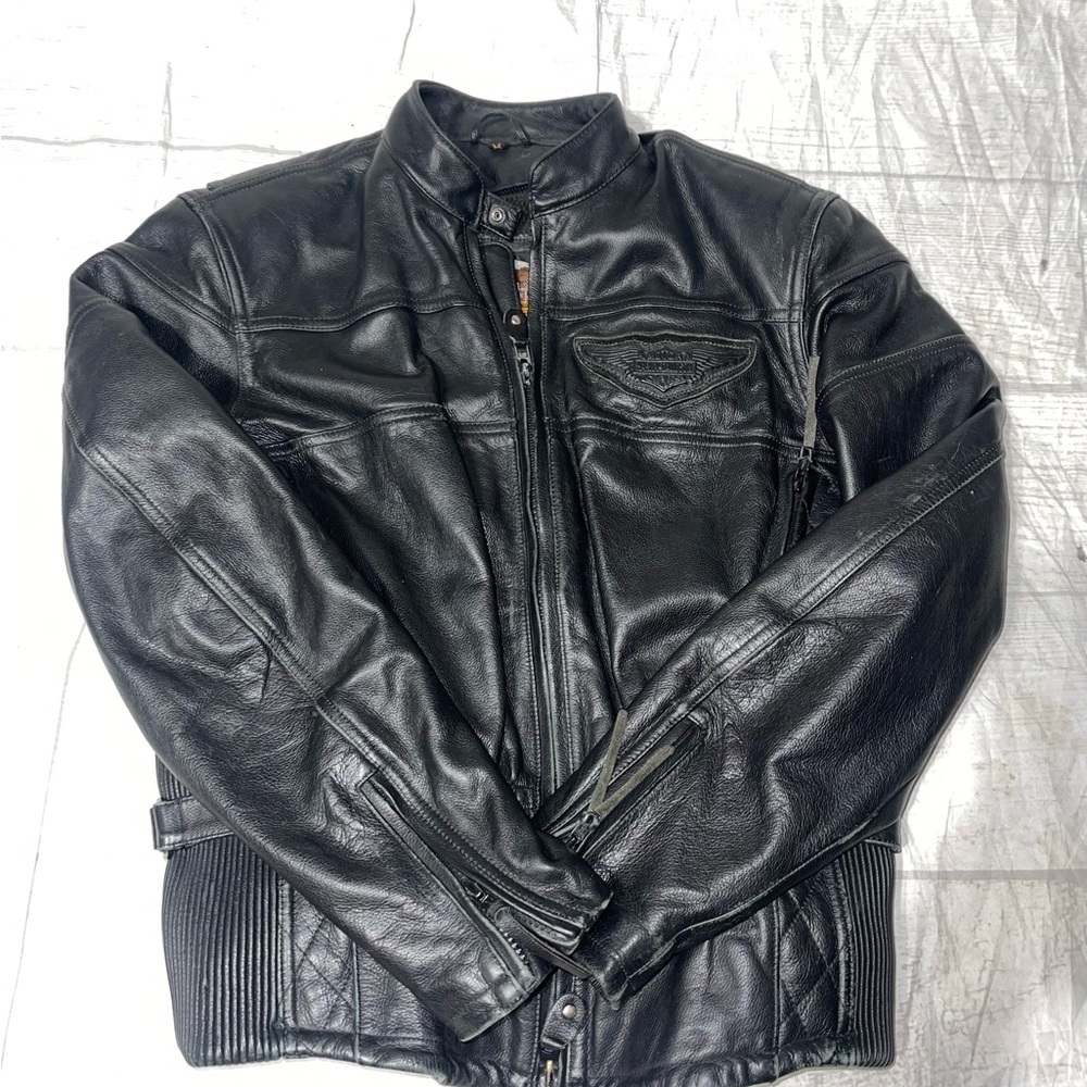 HARLEY DAVIDSON WOMEN'S LEATHER COMPETITION II MOTORCYCLE JACKET Medium